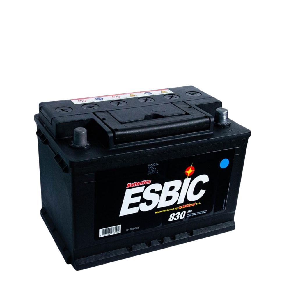 Batería Auto Willard Esbic 830 48 | Derecha (+)