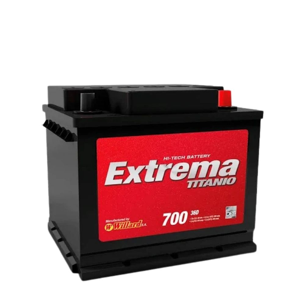 Batería Auto Willard Extrema 700 36 | Derecha (+)