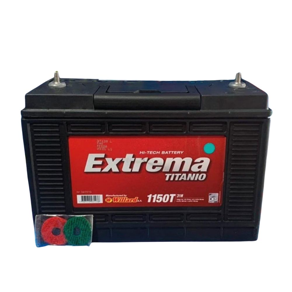 Batería Auto Willard Extrema Titanio 1150 31H Tornillo | Izquierda (+)