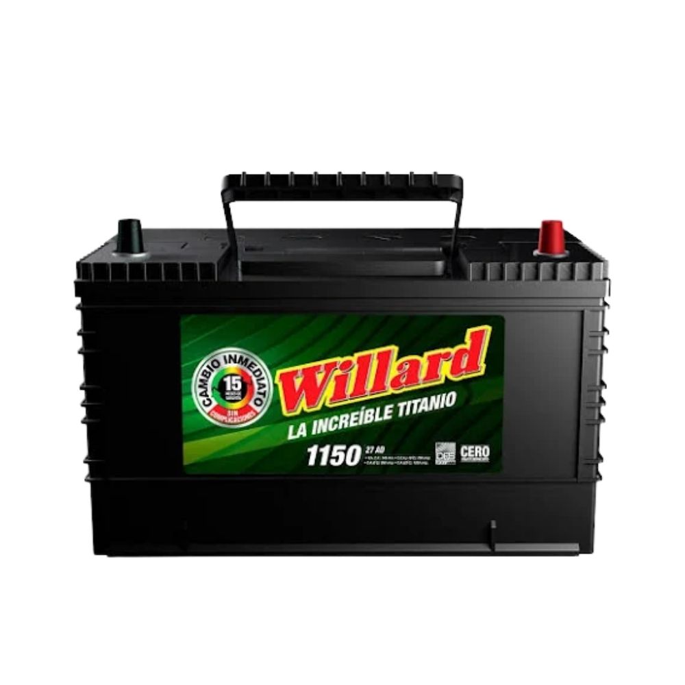Batería Auto Willard Titanio 1150 27 | Derecha (+)