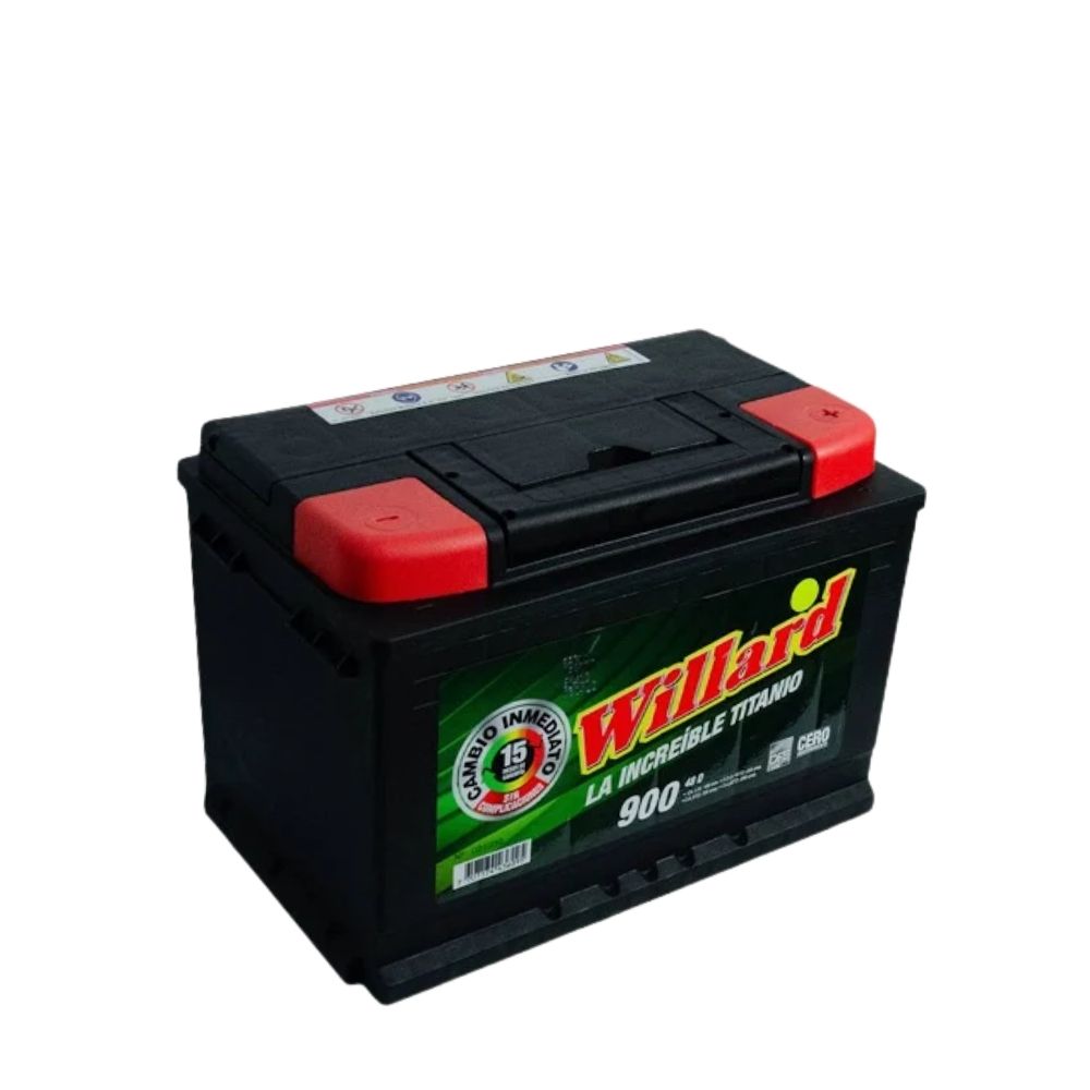 Batería Auto Willard Titanio 900 48 | Izquierda (+)